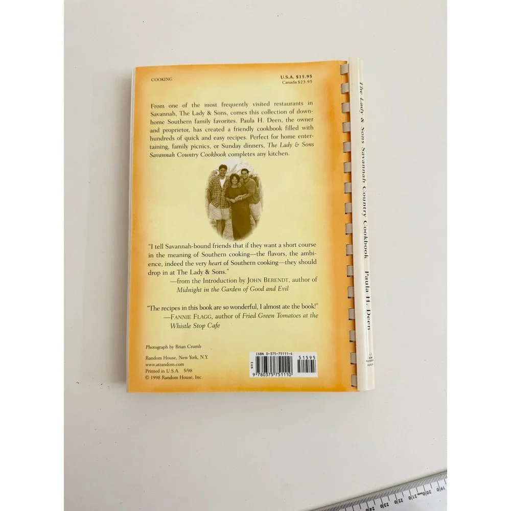 The Lady & Sons Savannah Country Cookbook Paula Deen Spiral Bound 1998 First Ed